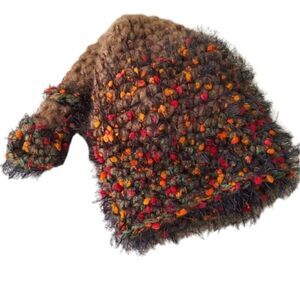 RARE OOAK Beanie Winter Hat Long Tail. Hand made, unbranded.